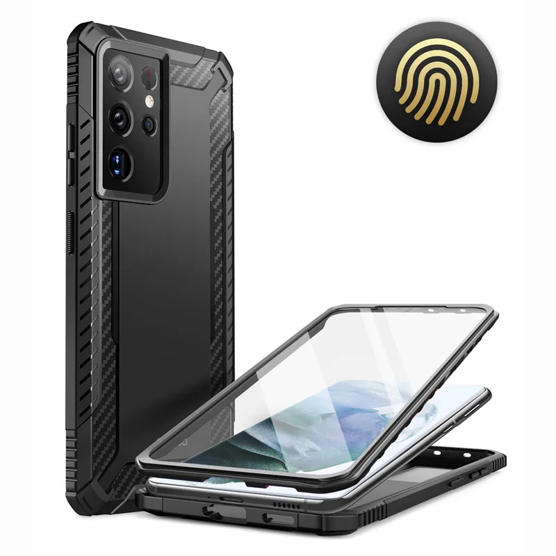 Clayco For Samsung Galaxy S21 Ultra Case 6.8 inch (2021 Release) Xenon Full-Body Rugged Cover WITH Built-in Screen Protector