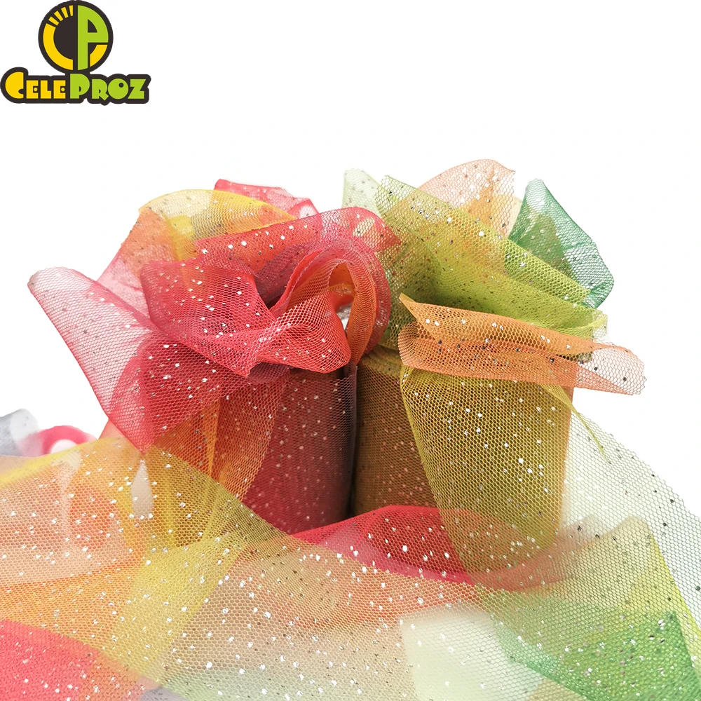 Радужная Тюль 6 см Радужный цвет звезда луна тюль сетка сделай сам повязка на