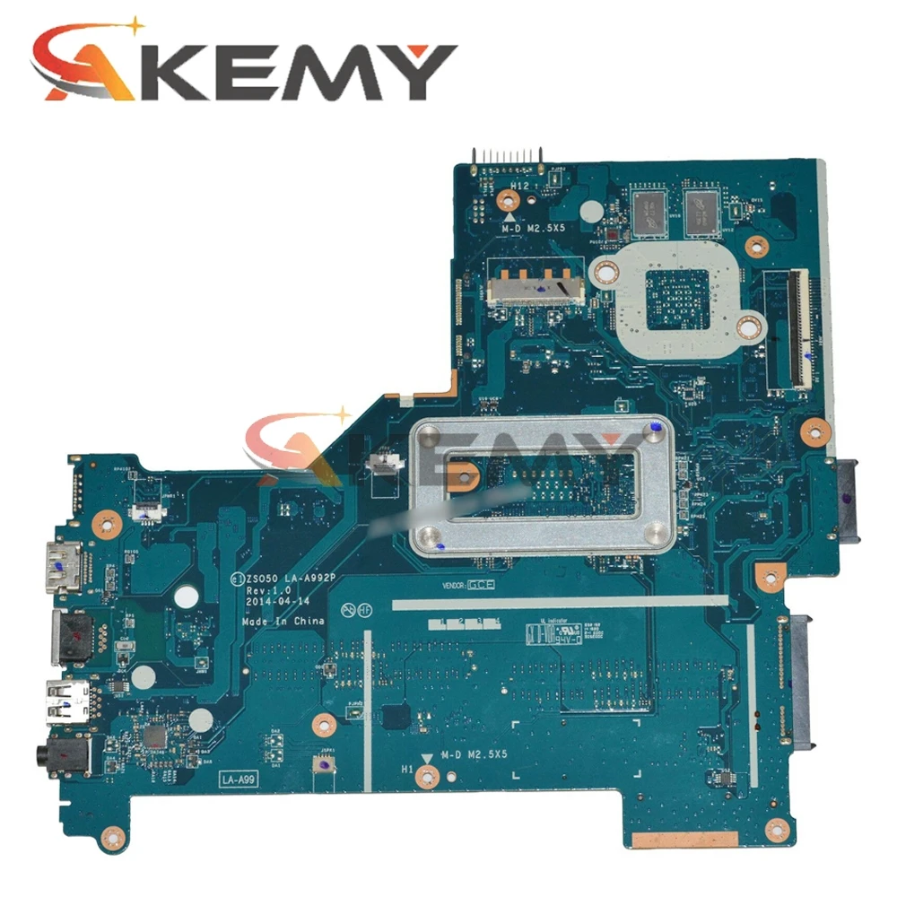 

AKemy Laptop motherboard For HP Pavilion 15-R 250 G3 Core I5-4210U Mainboard ZS050 LA-A992P 780120-001 780120-501 N15V-GM-S-A2