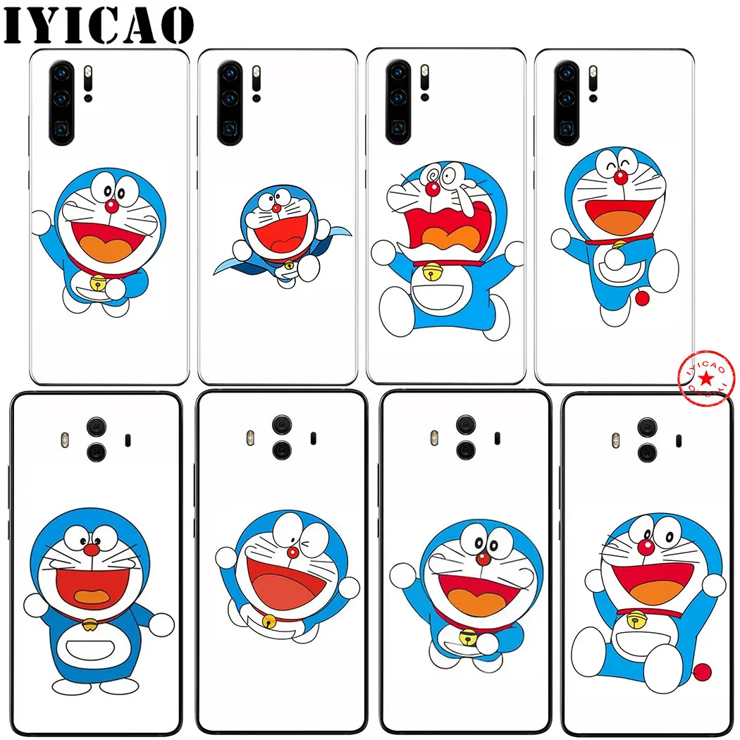 IYICAO Doraemon белое красивое мягкий чехол для huawei Honor 20 10 9 9X 8X 8C 7X 7C 7A 6A Lite рro вид