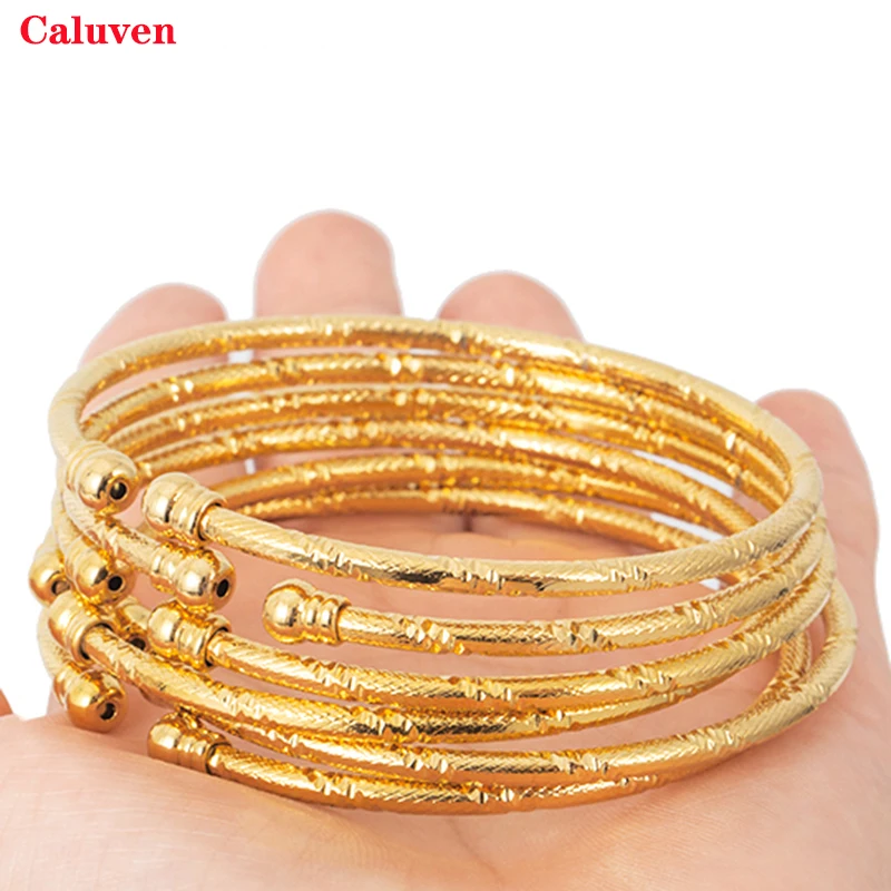 3 мм/6 шт. ювелирное изделие для невесты браслеты &quotДубай&quot Для женщин индийский