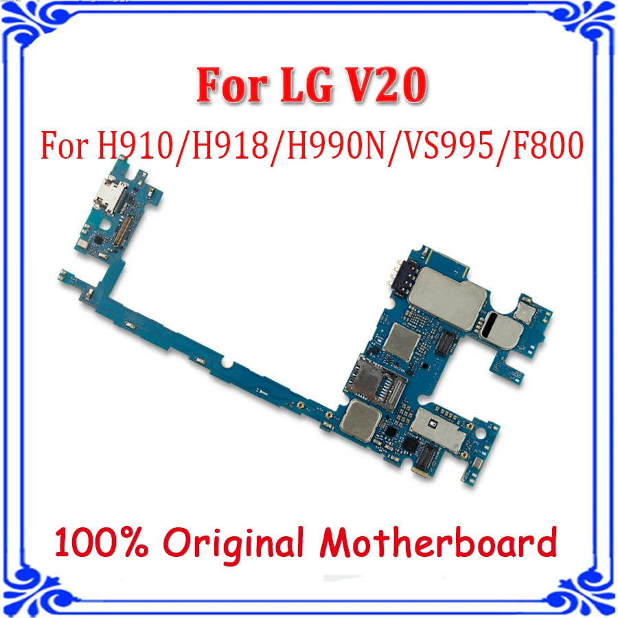 Для LG V20 H910 H918 H990 H990N VS955 F800 H990DS оригинальная разблокированная материнская плата