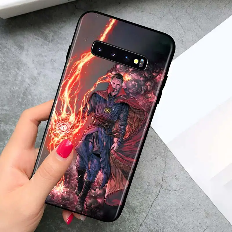 

Doctor Strange Marvel hero for Samsung Galaxy S21 Ultra Plus Note 20 10 9 8 S10 S9 S8 S7 S6 Edge Plus Black Soft Phone Case