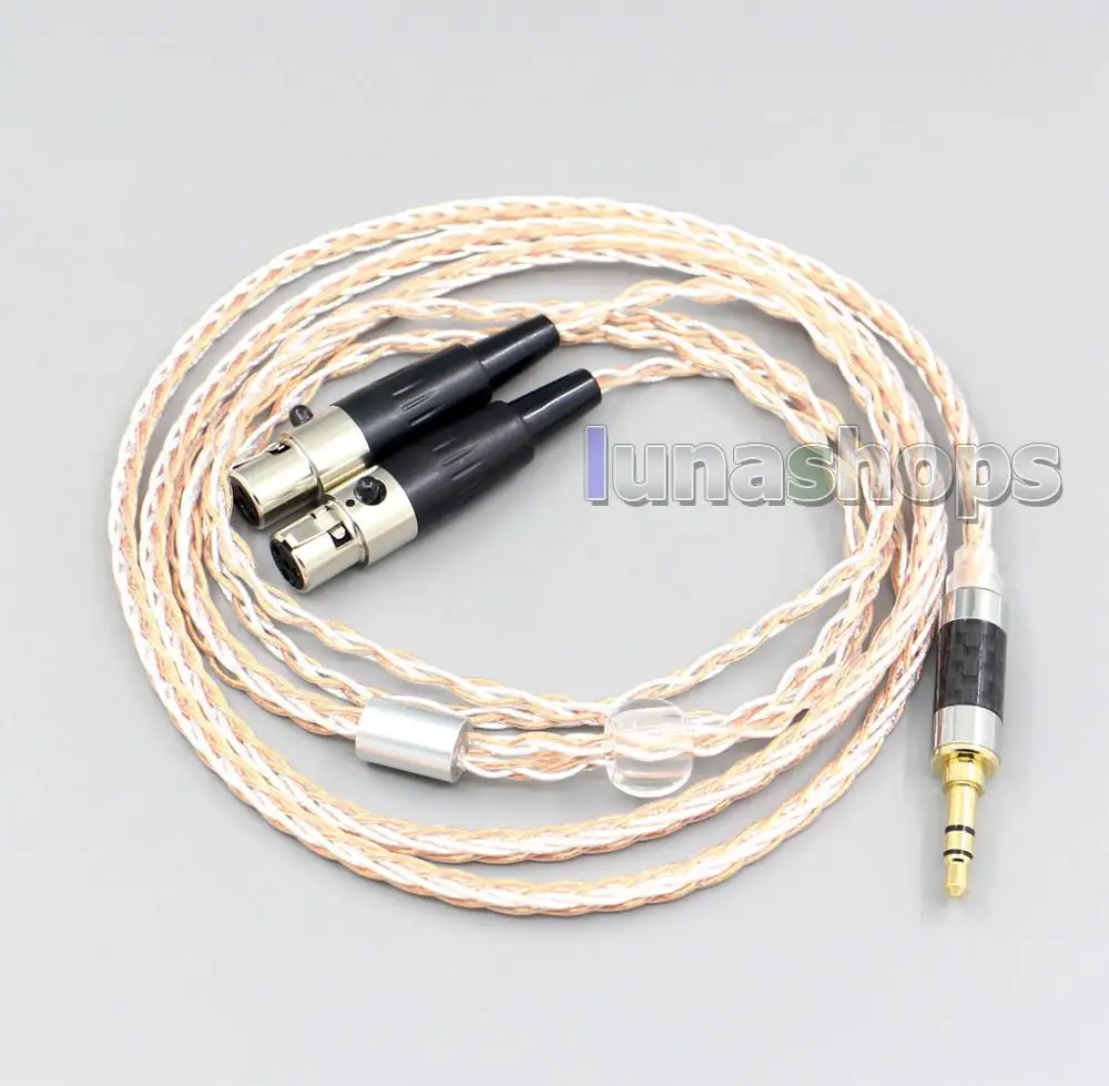 

LN006924 XLR 6.5mm 4.4mm 800 Wires Silver + OCC Headphone Cable For Audeze LCD-3 LCD-2 LCD-X LCD-XC LCD-4z LCD-MX4 LCD-GX lcd-24