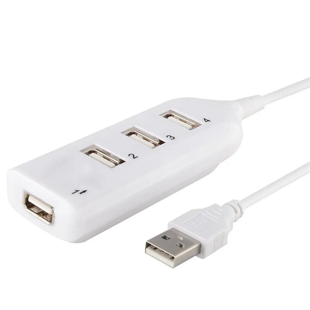 4 портовый usb хаб OMESHIN высокоскоростной USB 2 0 разделитель жил кабеля удлинитель для