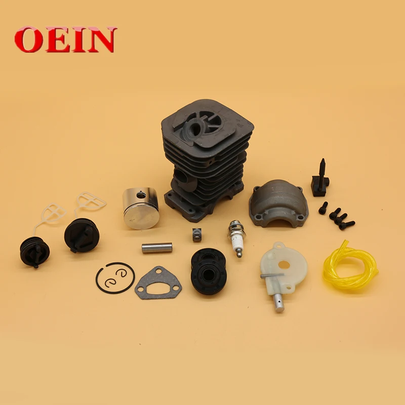 

38MM & 40MM Cylinder Piston Pan Oil Pump Oil Seal Cap Kit Fit Husqvarna 141 142 136 137 Gas Chainsaws Spare Engine Motor Parts