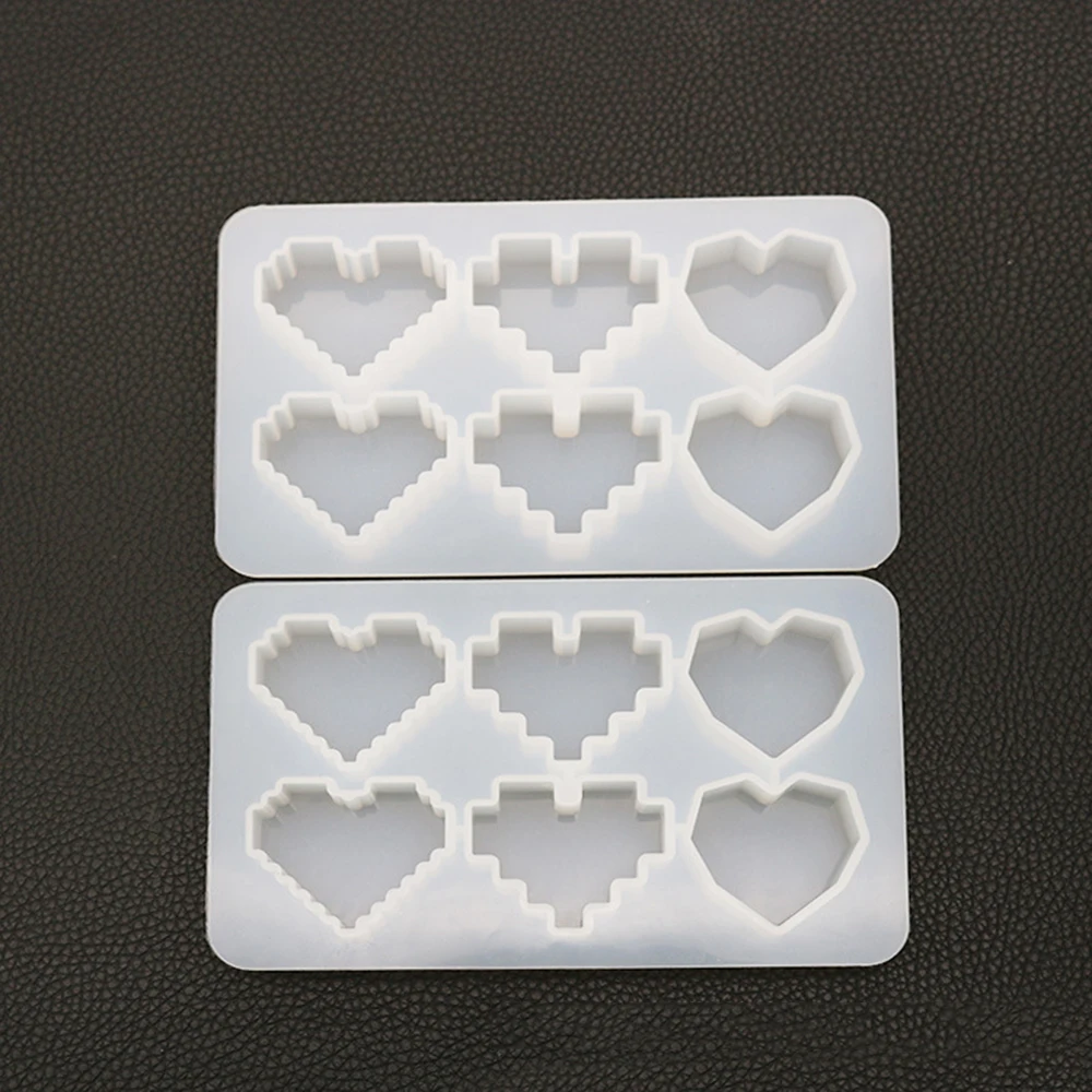 Кристаллическая УФ отверждаемая эпоксидная смола мозаика в форме сердца высокое