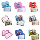 10 шт., одноразовые Пригласительные открытки мстители