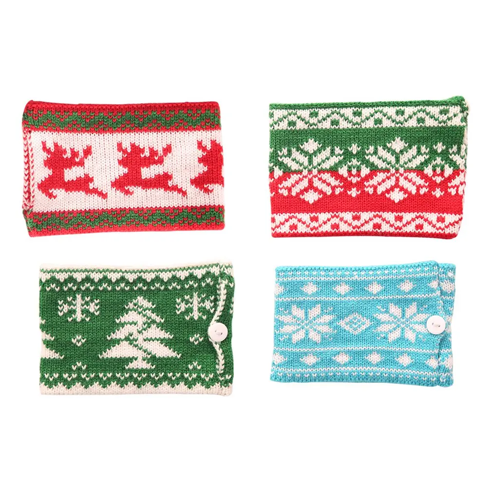 Новое поступление Рождественское украшение для дома шерстяная кружка крышка