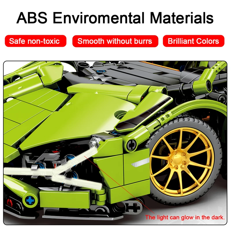 

Super Racing Sports Vehicle Remote Control Building Blocks City Speed Racer RC/non-RC Bricks Children Toys Kids Gifts 1254Pcs