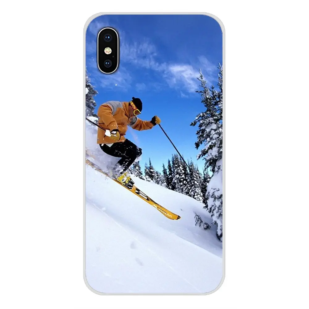 Прозрачный чехол из ТПУ для Apple iPhone X XR XS 11Pro MAX 4S 5S 5C SE 6 S 7 8 Plus ipod touch 5 Snow Or Die Ski Snowboard |