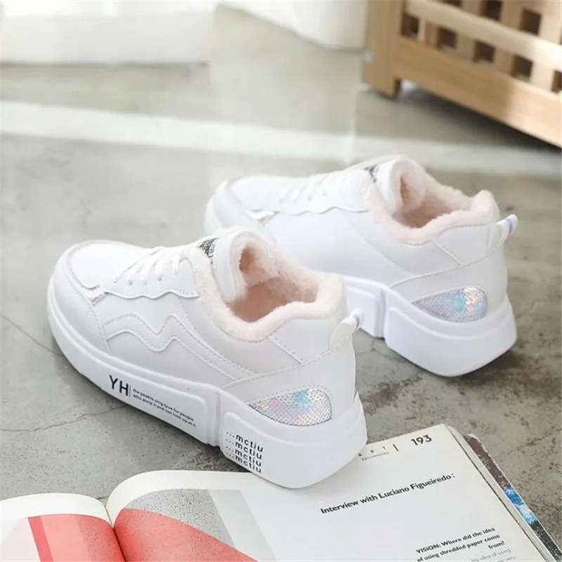 Женская обувь Зимние ботинки Женские ботильоны из искусственной кожи Теплые