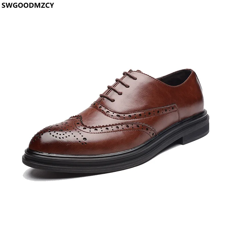 

Формальные туфли для мужчин Sepatu, итальянские туфли-броги, мужские свадебные туфли, оксфорды, классические туфли для мужчин, офисный костюм д...