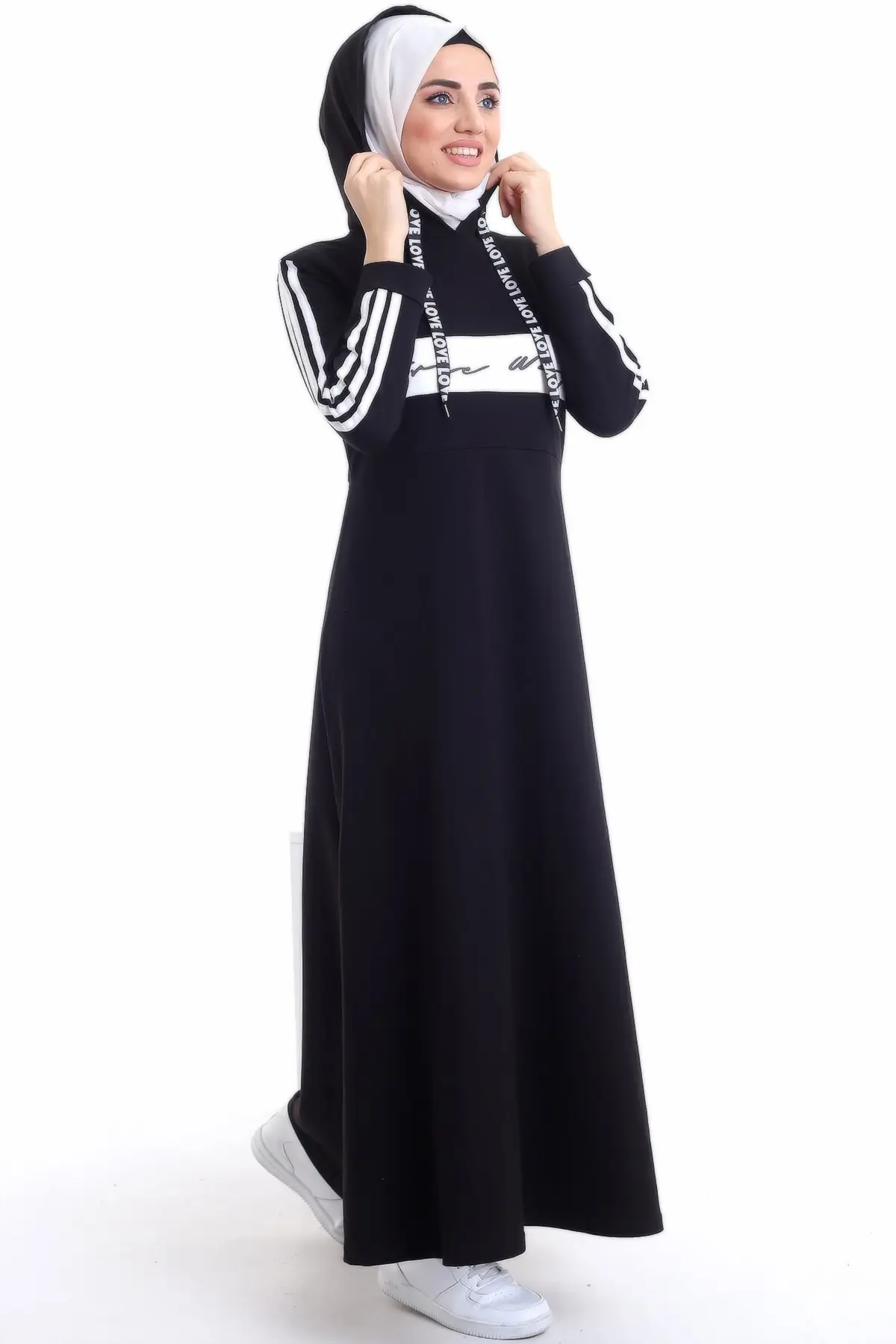 

Sports Hooded Dress Women's Hijab Fashion Muslim Women Hijab Dress