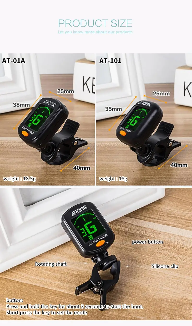 digital clip auf elektrische tuner gitarre bass ukulele violine tuner lcdscreen drehbare genaue universal tuning gitarre zubehör free global ship