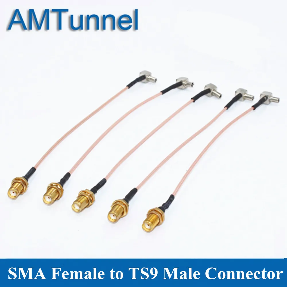 5 шт./лот 3G 4G антенна SMA разъем Гнездовой к TS9 разделитель RF коаксиальный отрезок