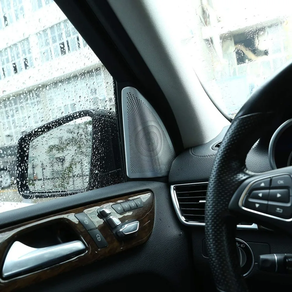 Алюминиевый сплав двери автомобиля аудио твитеры динамик крышка украшения