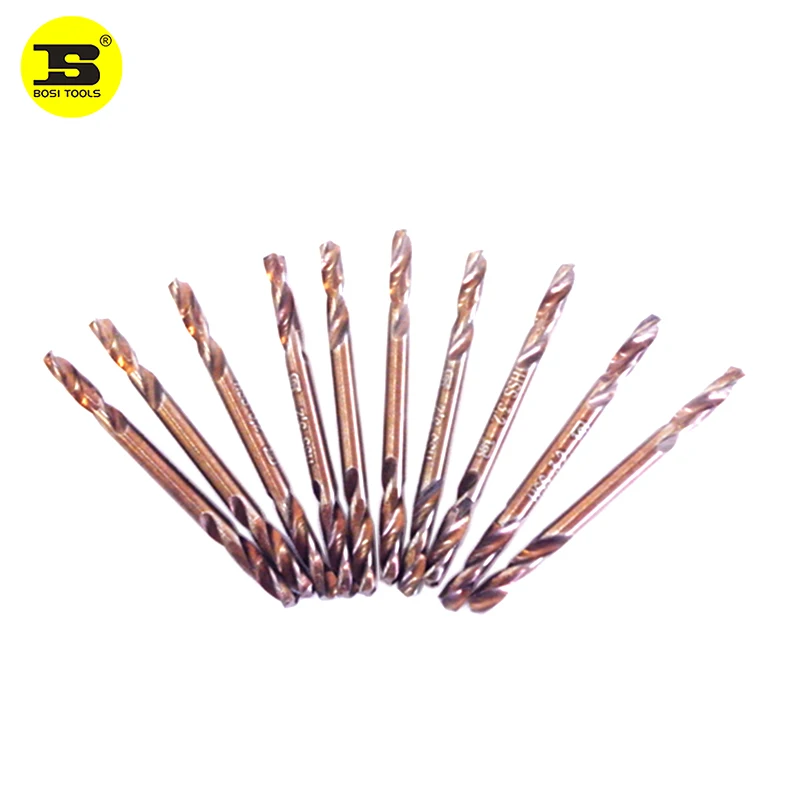 BOSI 10 шт. в упаковке, 3,2x48 мм, двухстороннее сверло из быстрорежущей стали с разрезом на 135 градусов