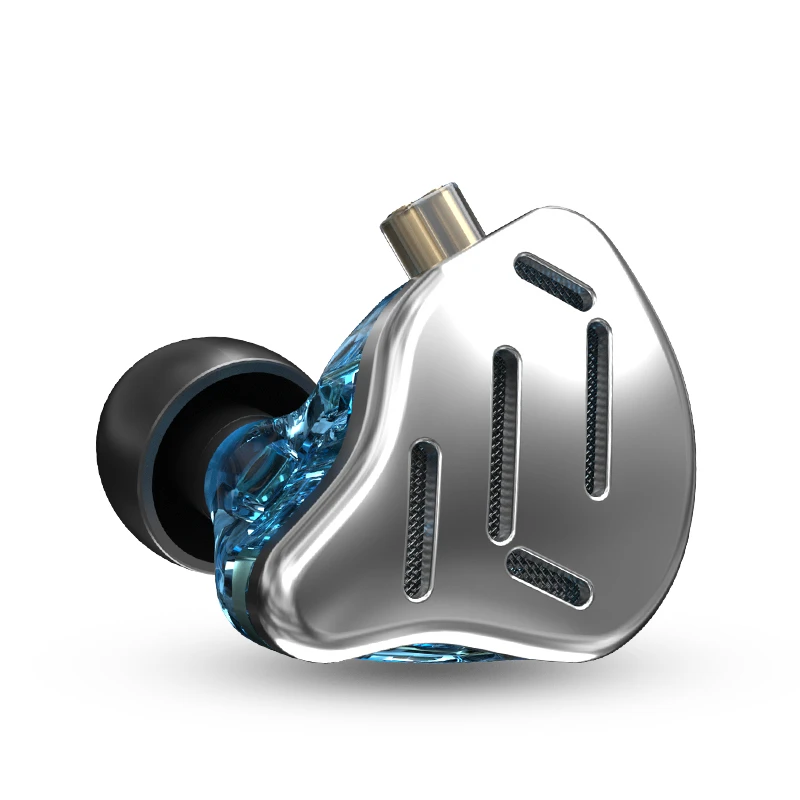 Hi-Fi наушники-вкладыши KZ ZAX 1DD + 7BA с гибридным драйвером корпусом из цинкового