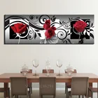 Большой размер 5D круглая алмазная живопись черная и белая красная роза квадратные цветы вышивка мозаика вышивка крестиком подарок ручной работы FF1464