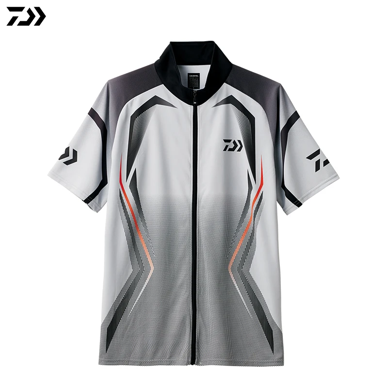 Daiwa одежда футболка для рыбалки летняя быстросохнущая анти пот Защита от УФ лучей