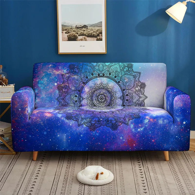 

3D Starry Sky Sofa Covers Stretch Slipcovers Sectional Elastic Stretch for Living Room Couch Cover L Shape 1/2/3/4 Seater