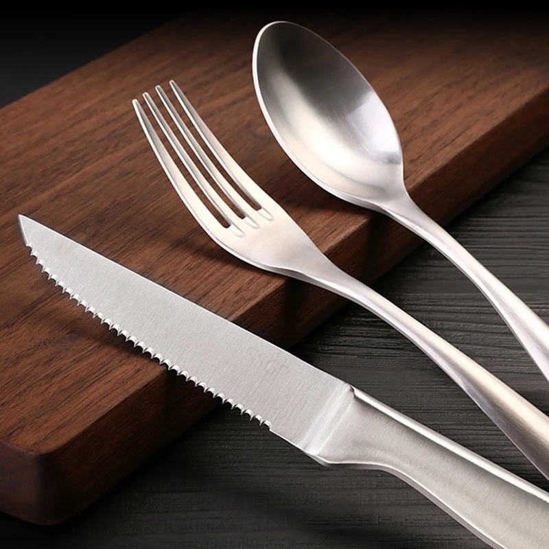 Набор ножей для стейка из 3 столовых приборов нержавеющей стали столовые приборы