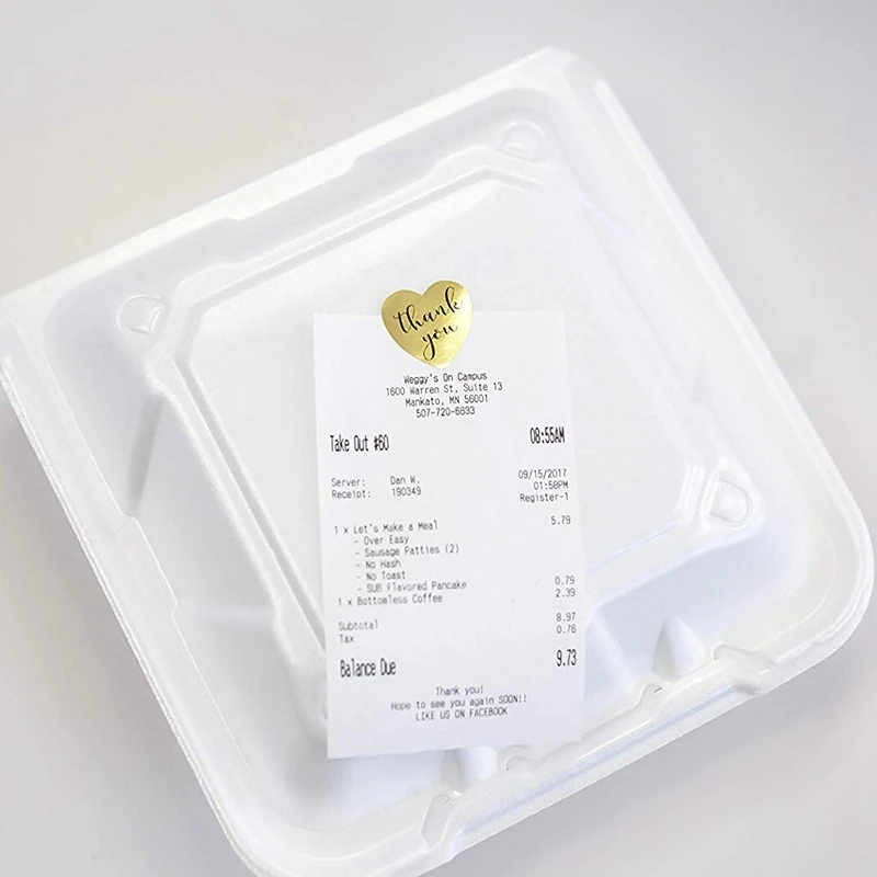 Золотое сердце форма спасибо фольги стикер этикетки-500 s | Игрушки и хобби