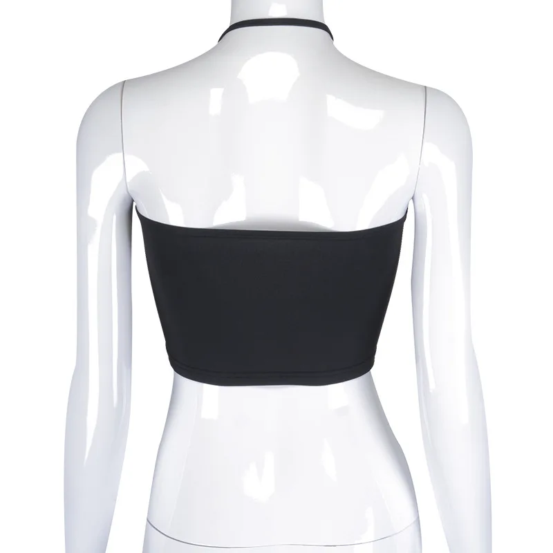 

Women's Tube Top Crop Corset Tank Halter Cami Casual Sleeveless Drawstring Ruched Solid Color Tie Y2k Aesthetic Clothes E-Girl