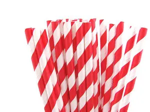 25 шт./лот рождественские зеленые красные бумажные соломинки для детей на день