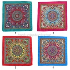 Шарф-хип-хоп бандана в этническом стиле для женщин и мужчин, яркий Яркий яркий цветочный принт Пейсли, квадратный шарф, повязка на голову для велоспорта и танцев