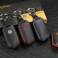 leather key cover for kia stinger 2017 2018 car key case holder new hot sale 4 button key