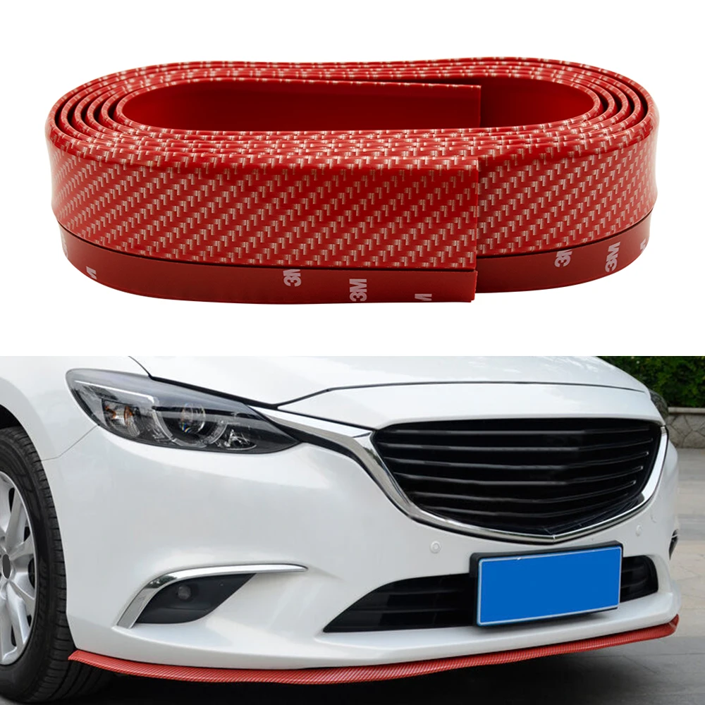 

Carbon Fiber Stickers Car Sticker and Decals Door Sill Protector Film Auto Full Body Rubber Anti-scratch Strip Car Styling