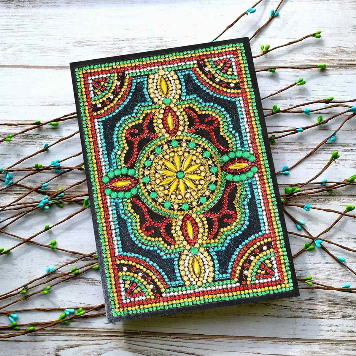60 страниц искусство Алмазный альбом для рисования DIY круглой формы Алмазная вышивка крестиком A5 блокнот дневник Книга