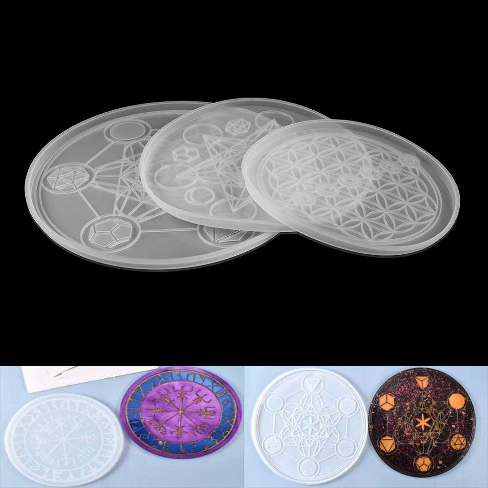 

Divination Compass Silicone Mold Tray Epoxy Resin Casting Mould for DIY Constellation Tray UV Epoxy Resin Molds Jewelry Tools