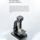 Регулируемый цифровой микроскоп с 2000-кратным увеличением, интеллектуальный цифровой микроскоп, портативный USB 5,0 M пикселей, четкое соединение с ПК и WI-FI