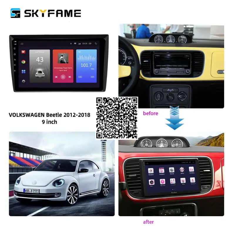 

SKYFAME Car Radio Stereo For VW Beetle 2012-2019 Android Multimedia System GPS Navigation DVD Player