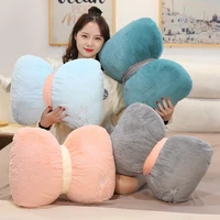 nice 50cm nordic style plush bowknot sofa cushion soft stuffed pillow high quality christmas home decoration gifts for children