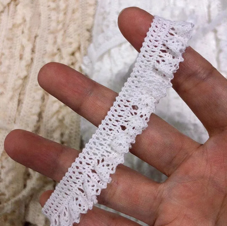 Лидер продаж! 10 метров хлопок эластичное кружево отделка шитье Материал