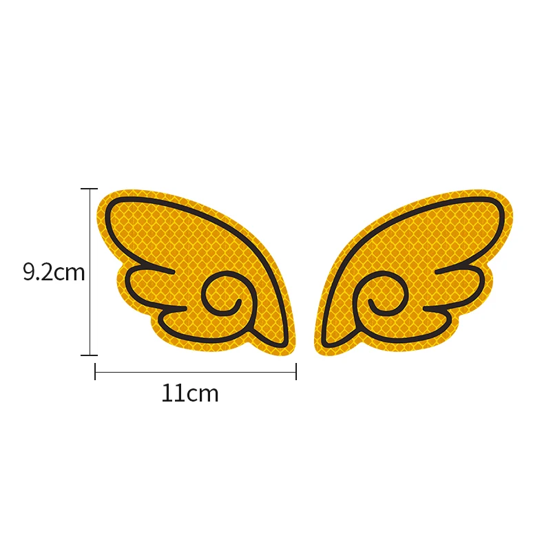 

Car Motorcycle Reflective Tape Warning Signs At Night Reflective stickers Angel Wings patch Exterior Decoration Accessories