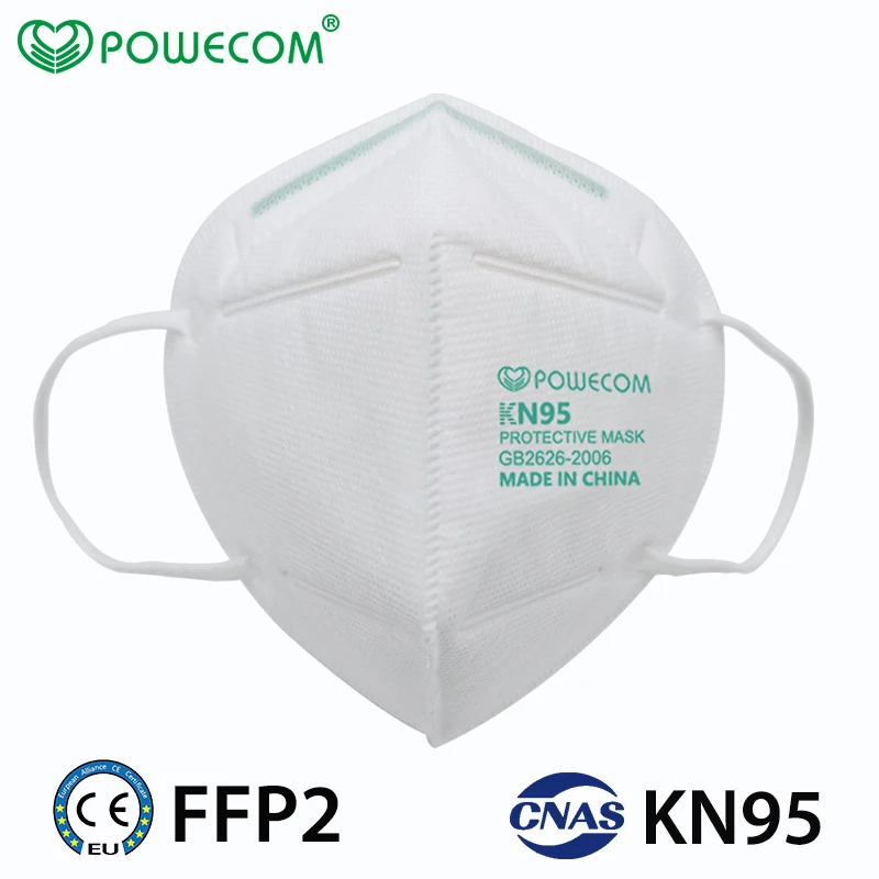 

30Pcs Powecom KN95 Masks Respirator 95% Filtration Safety Protective Mouth Face Mask Breathable Dustproof Mouth Muffle Cover
