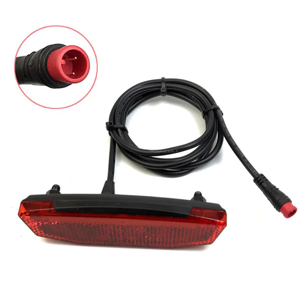 

1pc New 36V/48V Ebike Rear Light/Tail Light LED Safety Warning Rear Lamp For E-Scooter Waterproof Connector Bicycle Accessories
