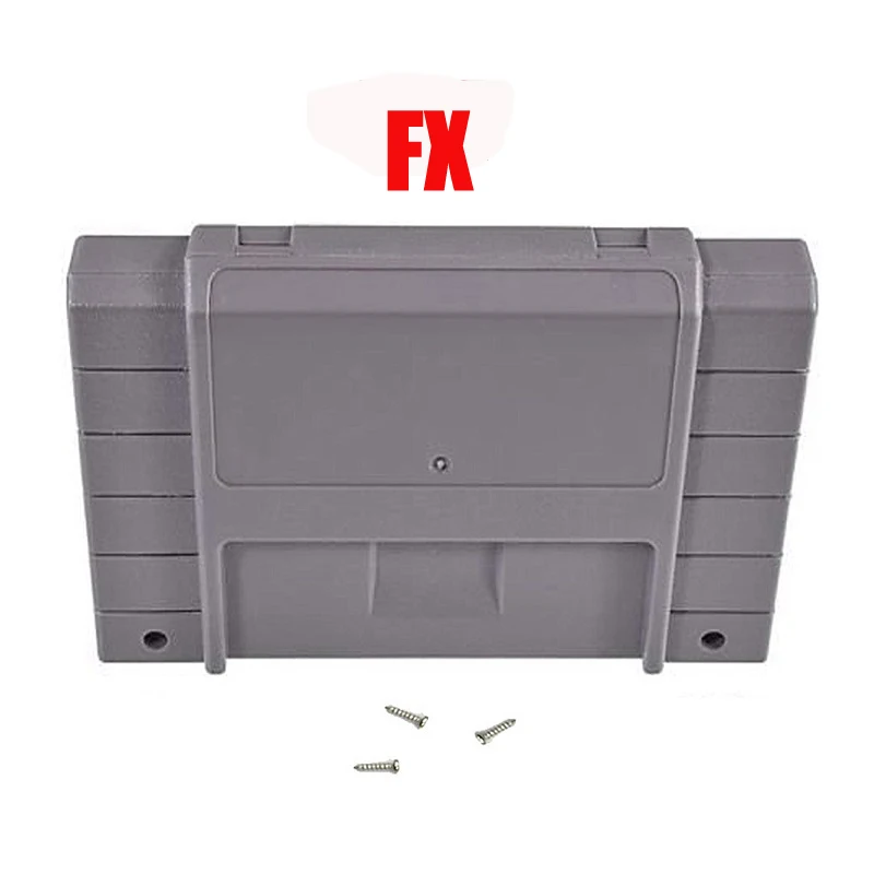 

Ruitroliker Game Cartridge Case Shell Cover for Super Nintendo SNES FX Consoles with 2 Security screws