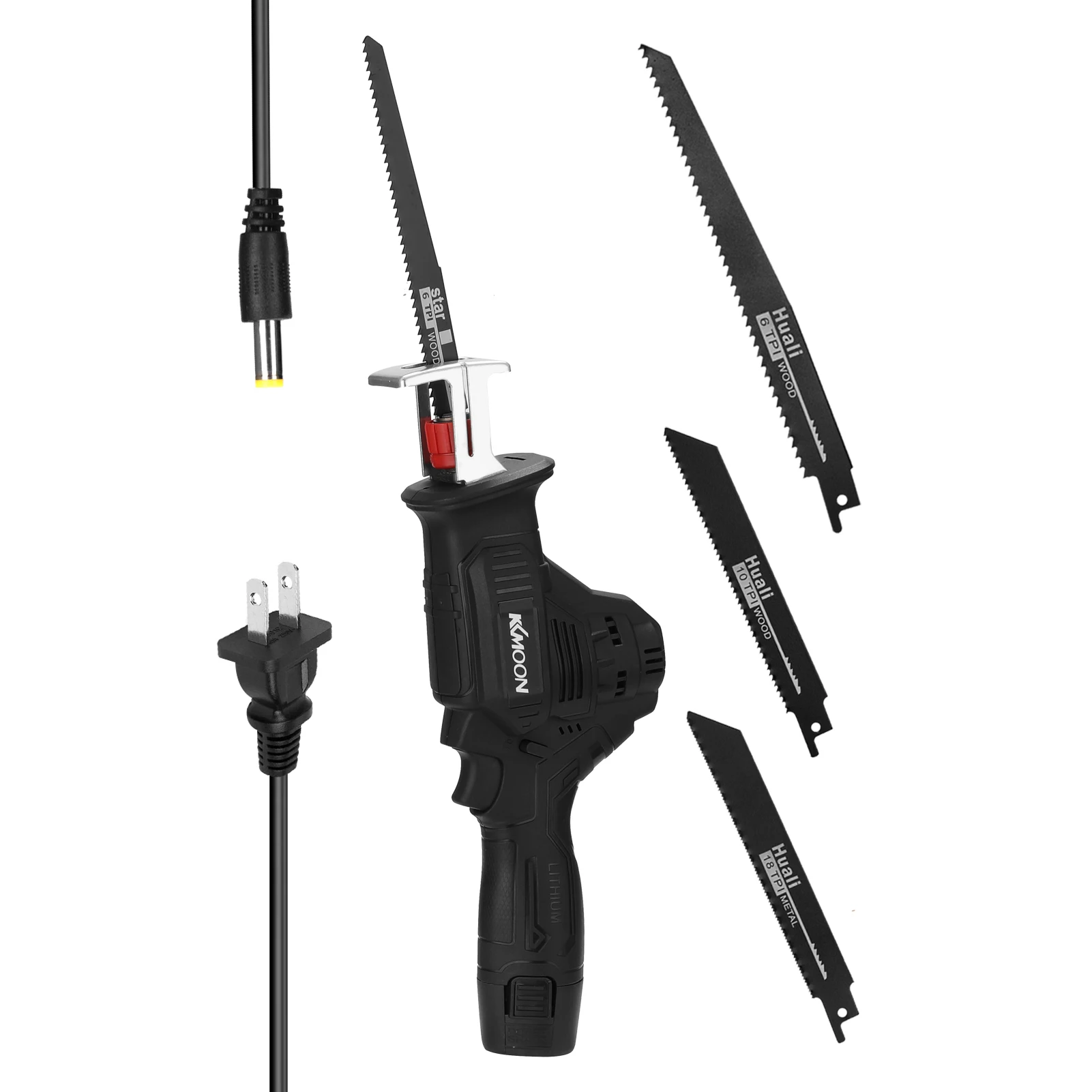 

KKmoon Portable Multifunctional Reciprocating Saws Electric Power Tools Outdoor Saber Saw for Cutting Wood Iron Sheet Plastics