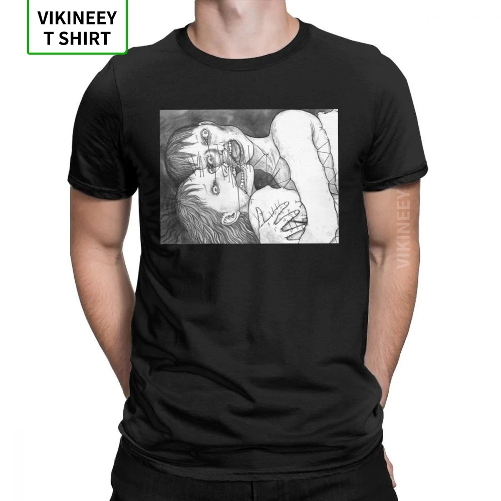 Джунджи Ito аниме жуткая манга странные ужасов Японии забавная футболка для