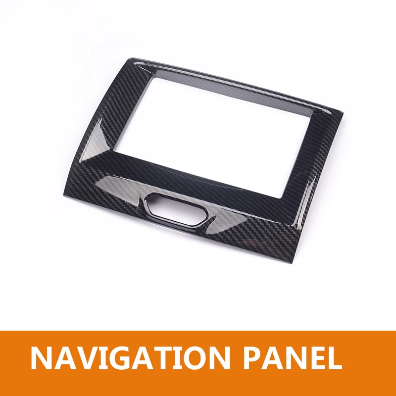 NAVIGATION PANEL 1PC Украшение интерьера автомобильные аксессуары АБС пластик углеродное волокно украшение интерьера для ford everest - Цвет: NAVIGATION PANEL 1PC