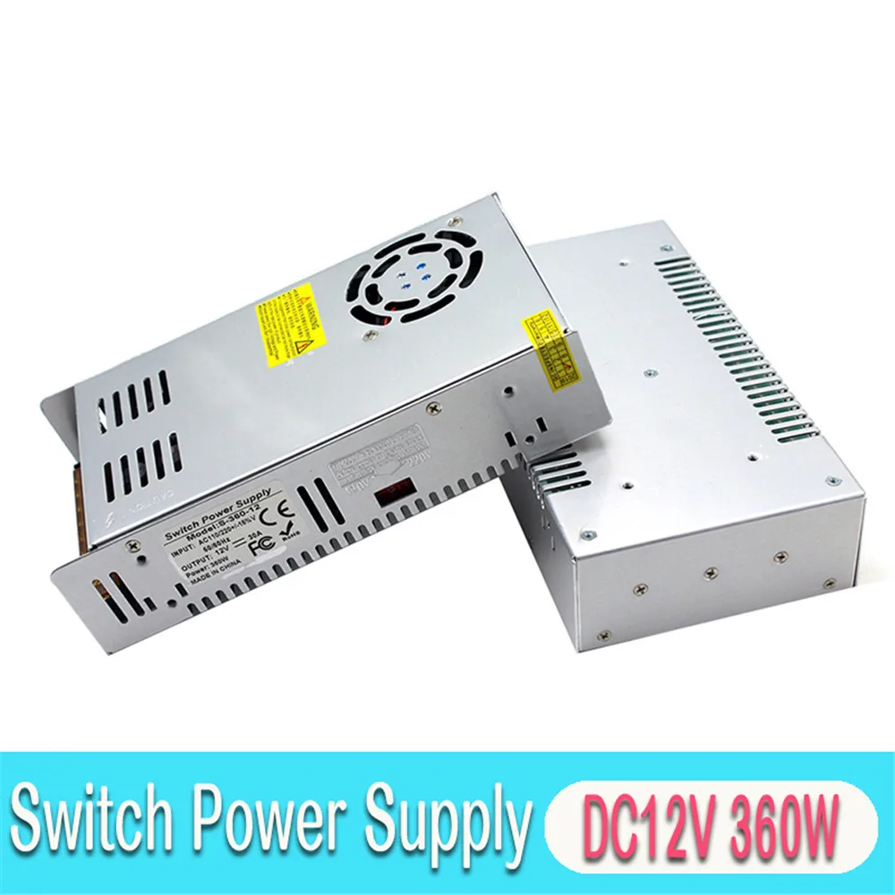 Variable Dc Power Supply 12V 30A 360W LED Driver Transformer AC To DC12V SMPS for LEDLighting Monitor CCTV 3D Printer | Обустройство