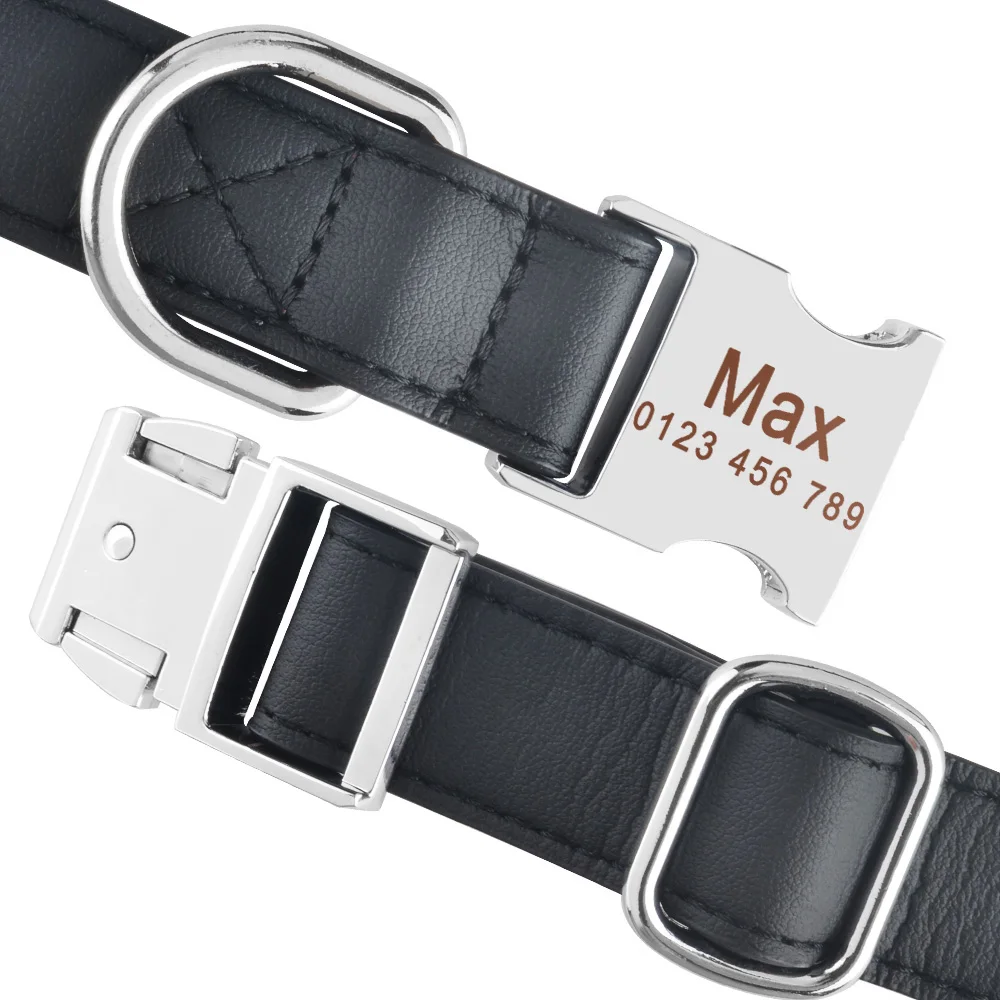 Персонализированный ошейник для собак под заказ с гравировкой ID Имя тег Пряжка