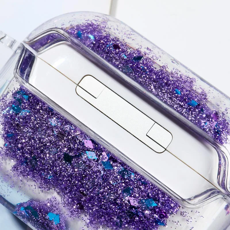 

10Pcs Shiny Liquid Quicksand Hard Case For AirPods 3 Glitter Protective Wireless Earphone Cover For Airpods Pro Charging Bags