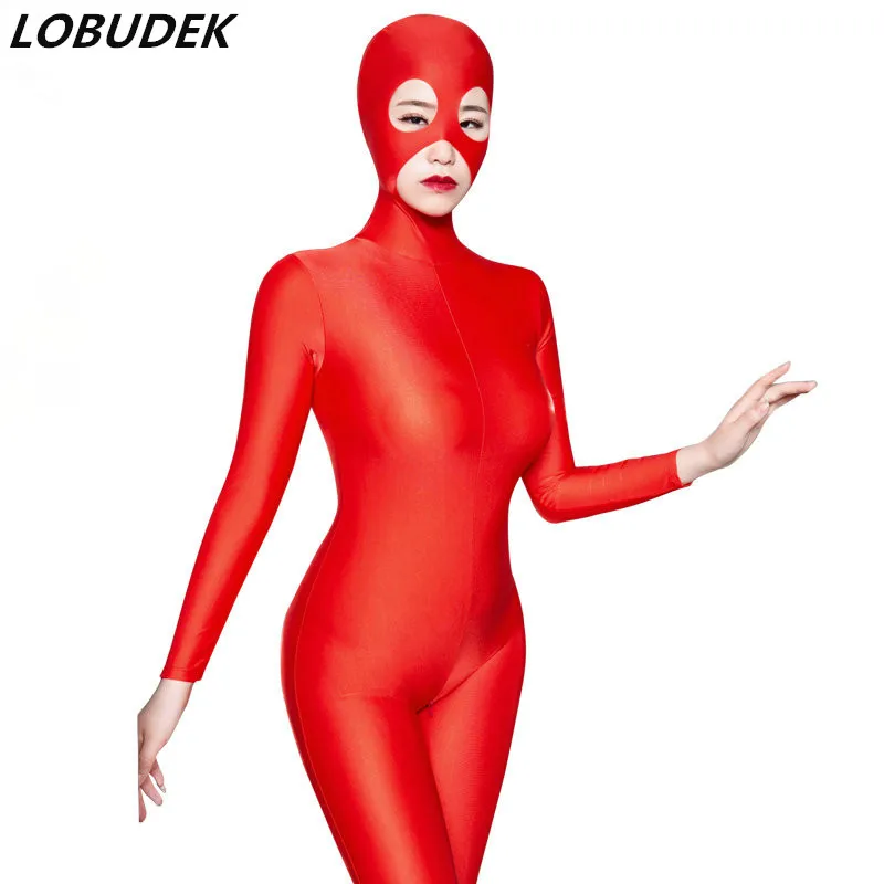 Комбинезон на молнии для взрослых пикантное эластичное трико облегающие брюки